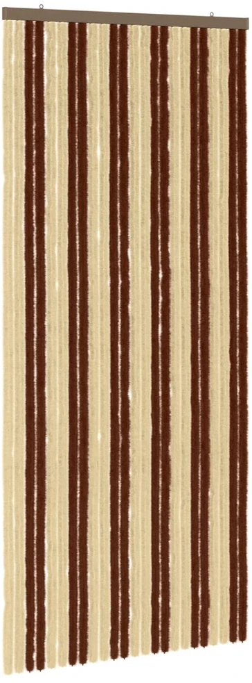 Vabzdžių Užuolaida iš Chenille Ruda ir beigė 100 x 230 cm