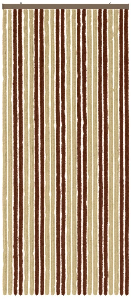 Vabzdžių Užuolaida iš Chenille Ruda ir beigė 100 x 230 cm