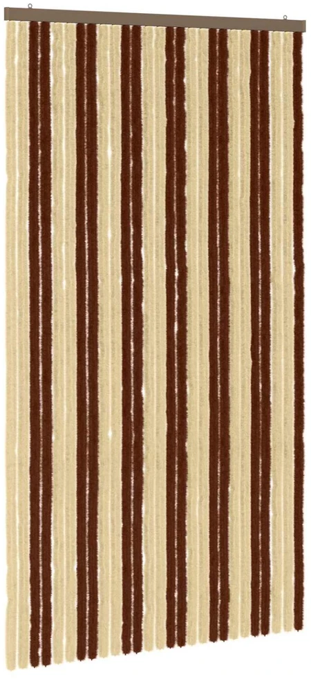 Vabzdžių Užuolaida iš Chenille Ruda ir beigė 118 x 220 cm