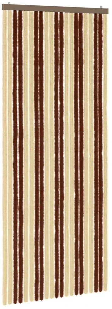 Vabzdžių Užuolaida iš Chenille Ruda ir beigė 90 x 220 cm