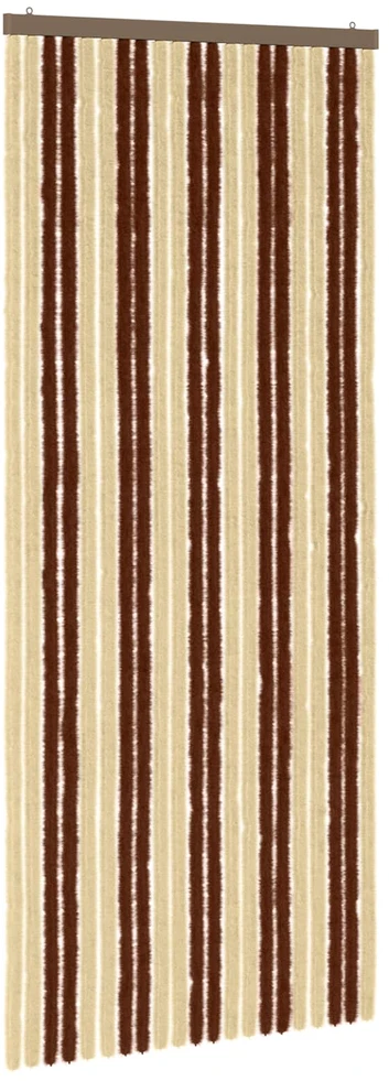 Vabzdžių Užuolaida iš Chenille Ruda ir beigė 90 x 220 cm