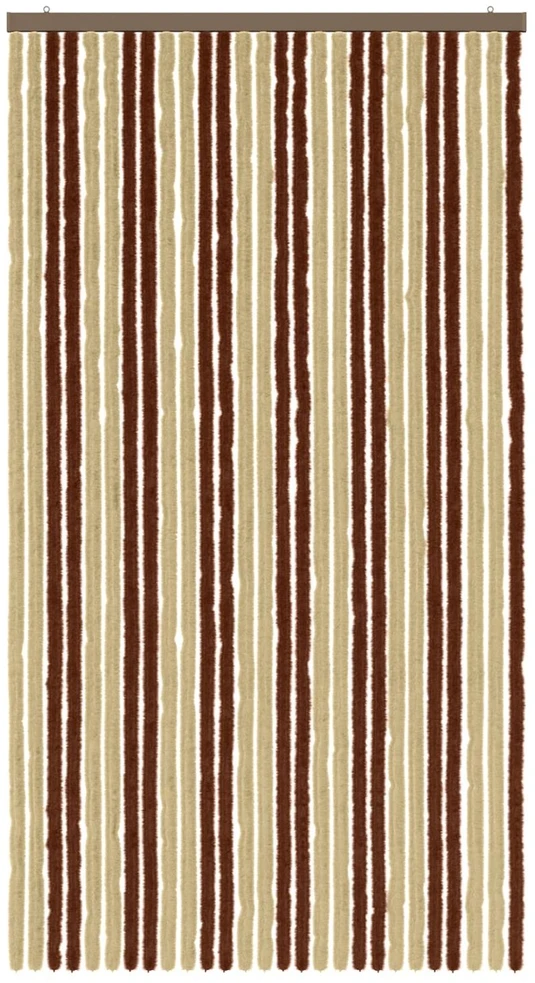 Vabzdžių Užuolaida iš Chenille Ruda ir beigė 118 x 220 cm