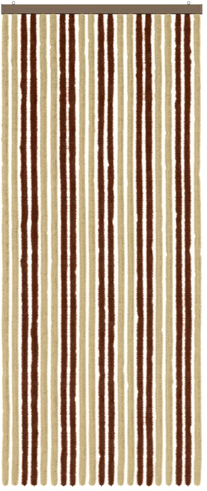 Vabzdžių Užuolaida iš Chenille Ruda ir beigė 90 x 220 cm