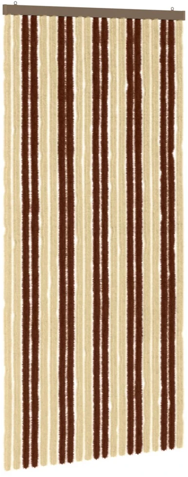 Vabzdžių Užuolaida iš Chenille Ruda ir beigė 90 x 200 cm