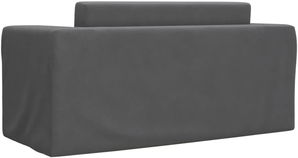 Vaikiška dvivietė sofa-lova, antracito, minkštas pliušas