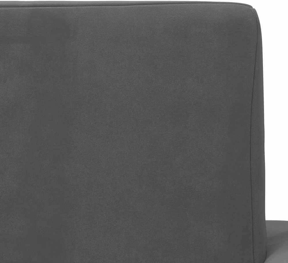 Vaikiška dvivietė sofa-lova, antracito, minkštas pliušas