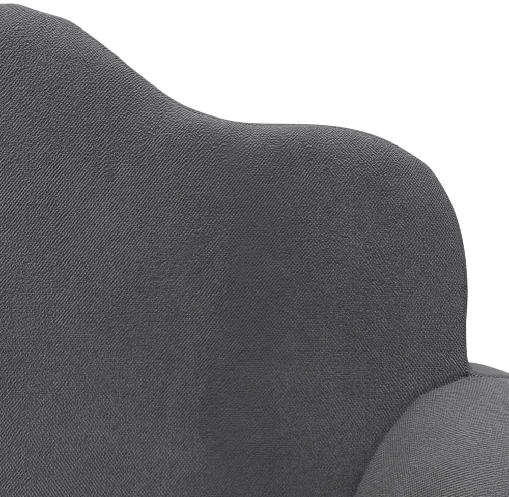 Vaikiška dvivietė sofa-lova, antracito, minkštas pliušas