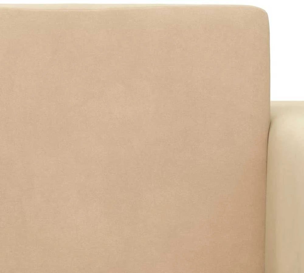 Vaikiška dvivietė sofa-lova, kreminės spalvos, minkštas pliušas