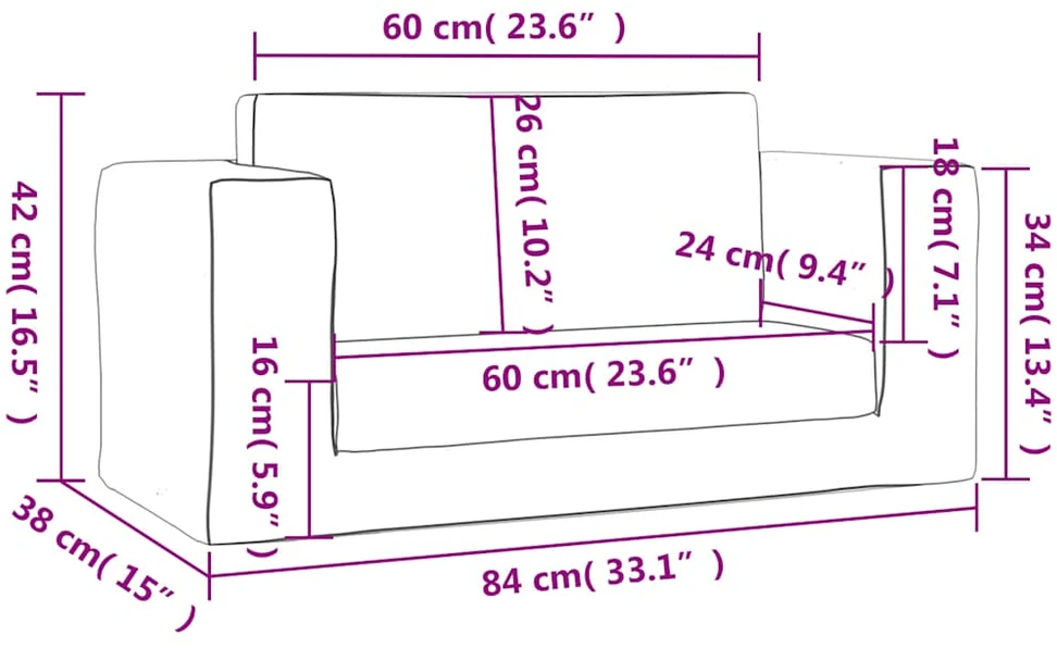 Vaikiška dvivietė sofa-lova, mėlynos spalvos, minkštas pliušas