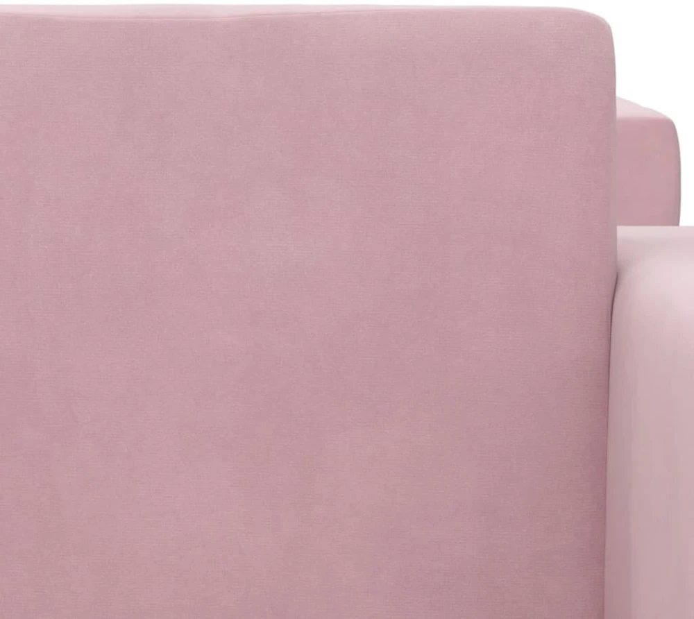 Vaikiška dvivietė sofa-lova, rožinės spalvos, minkštas pliušas