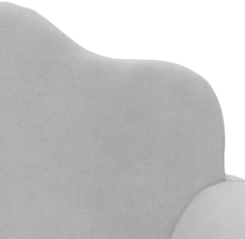 Vaikiška dvivietė sofa-lova, šviesiai pilka, minkštas pliušas