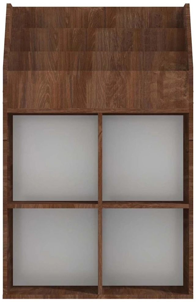 Vaikiška lentyna žurnalams, ruda ąžuolo, 71x30x114cm, mediena