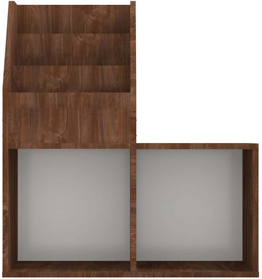 Vaikiška lentyna žurnalams, ruda ąžuolo, 71x30x78,5cm, mediena
