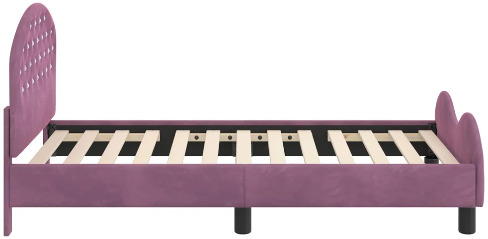 Lova Vaikiška lovos konstrukcija su galvūgaliu Violetinė 80 x 160 cm