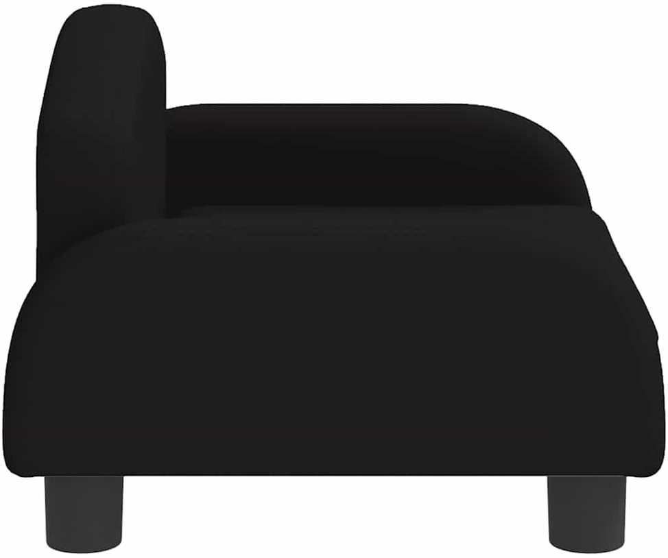 Vaikiška sofa, juodos spalvos, 50x40x30 cm, audinys