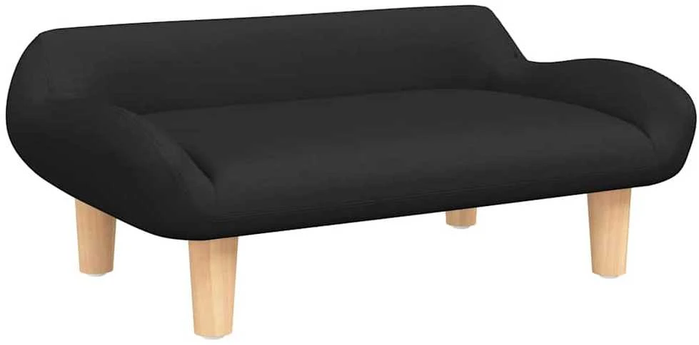 Vaikiška sofa, juodos spalvos, 70x40x24cm, audinys