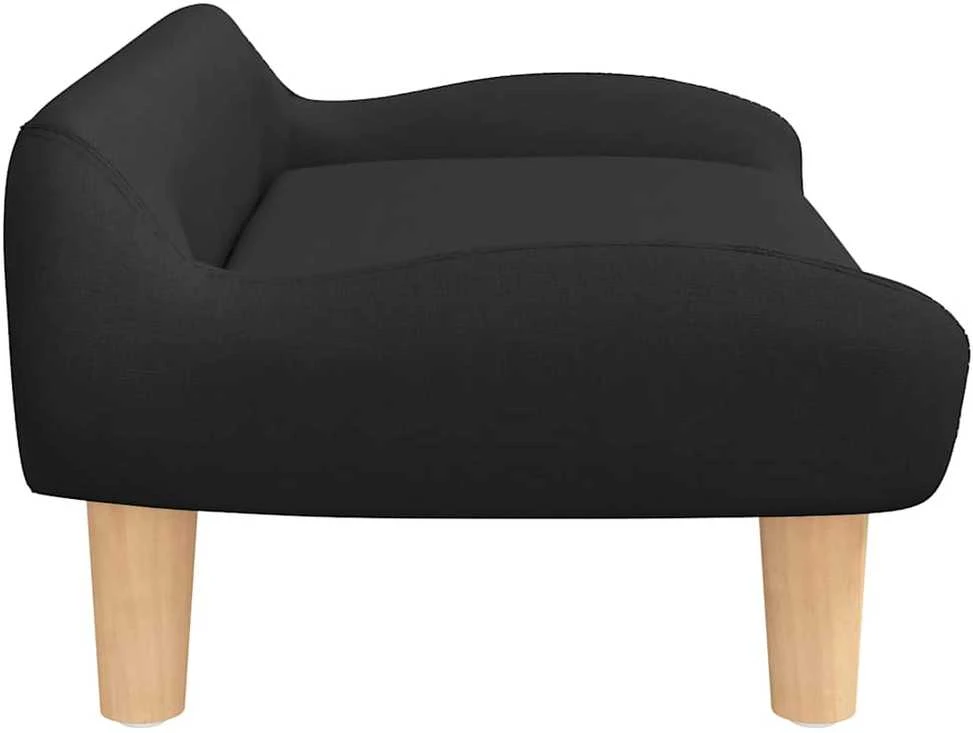 Vaikiška sofa, juodos spalvos, 70x40x24cm, audinys