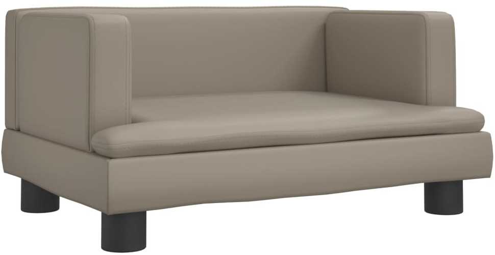 Vaikiška sofa, kapučino spalvos, 60x40x30cm, dirbtinė oda