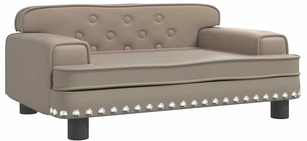 Vaikiška sofa, kapučino spalvos, 70x45x30cm, dirbtinė oda