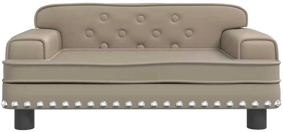 Vaikiška sofa, kapučino spalvos, 70x45x30cm, dirbtinė oda