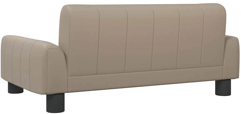 Vaikiška sofa, kapučino spalvos, 70x45x30cm, dirbtinė oda