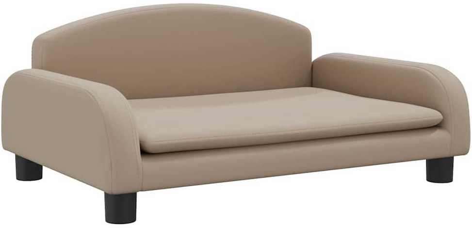 Vaikiška sofa, kapučino spalvos, 70x45x30cm, dirbtinė oda