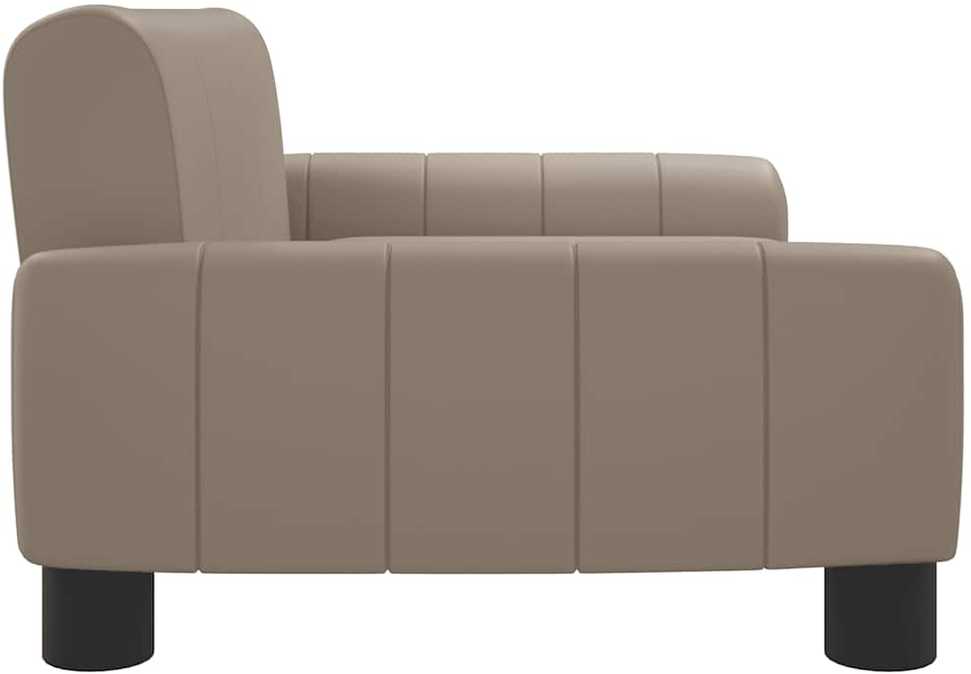 Vaikiška sofa, kapučino spalvos, 70x45x30cm, dirbtinė oda