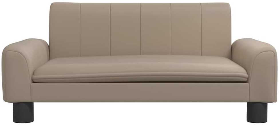 Vaikiška sofa, kapučino spalvos, 70x45x30cm, dirbtinė oda