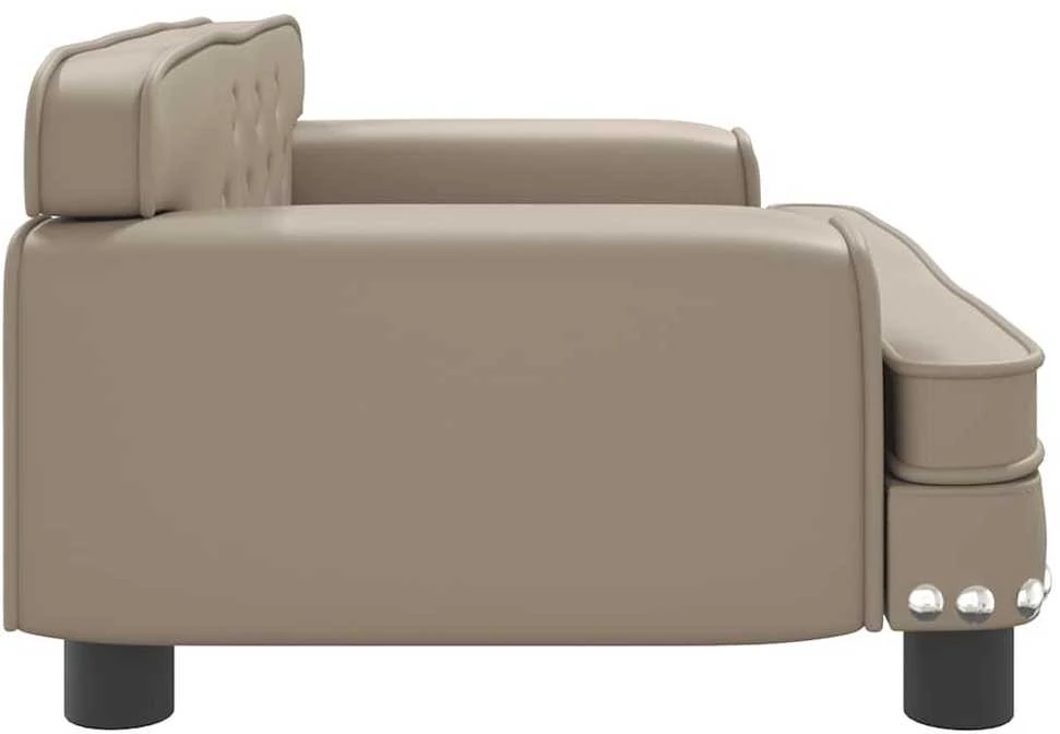Vaikiška sofa, kapučino spalvos, 70x45x30cm, dirbtinė oda