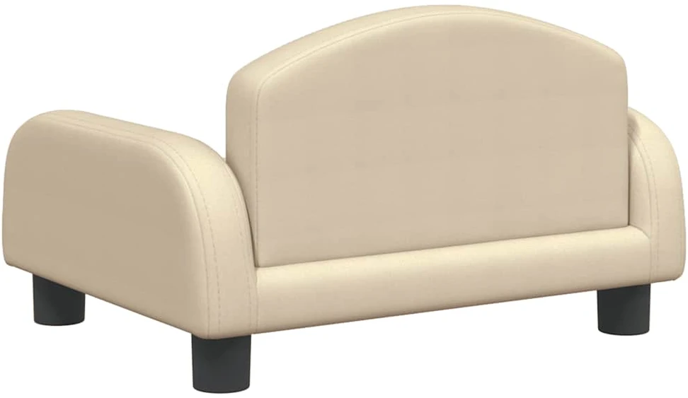Vaikiška sofa, kreminės spalvos, 50x40x30cm, audinys