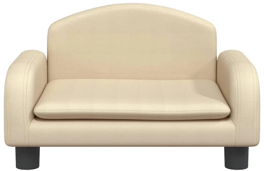 Vaikiška sofa, kreminės spalvos, 50x40x30cm, audinys