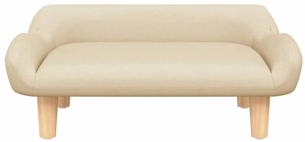 Vaikiška sofa, kreminės spalvos, 70x40x24cm, audinys