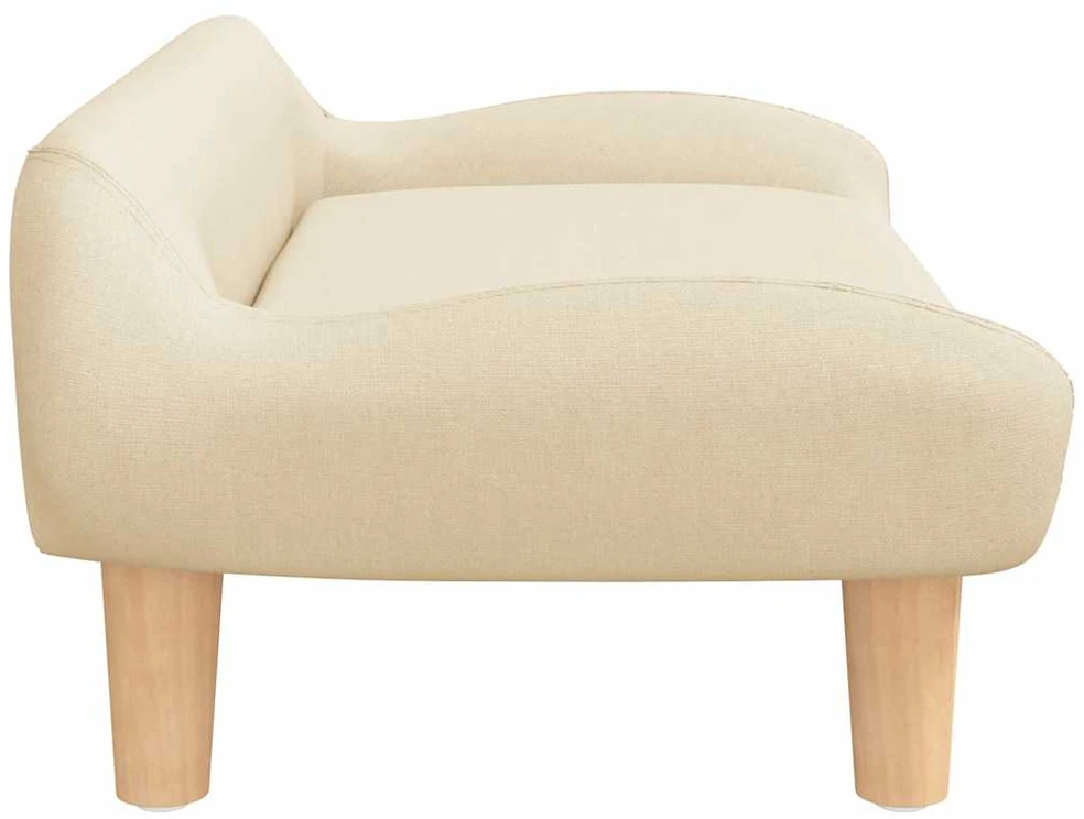 Vaikiška sofa, kreminės spalvos, 70x40x24cm, audinys