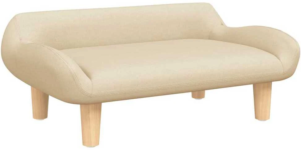 Vaikiška sofa, kreminės spalvos, 70x40x24cm, audinys