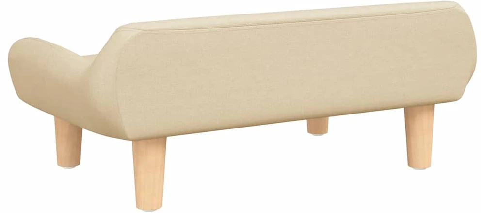 Vaikiška sofa, kreminės spalvos, 70x40x24cm, audinys