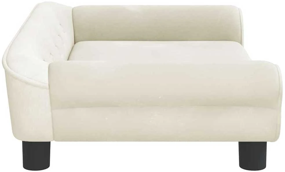 Vaikiška sofa, kreminės spalvos, 70x45x26cm, aksomas
