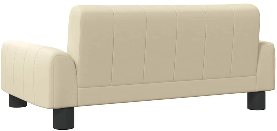 Vaikiška sofa, kreminės spalvos, 70x45x30cm, audinys