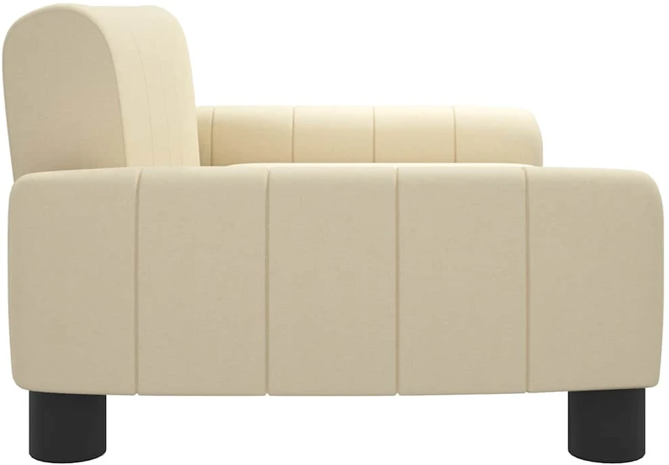 Vaikiška sofa, kreminės spalvos, 70x45x30cm, audinys