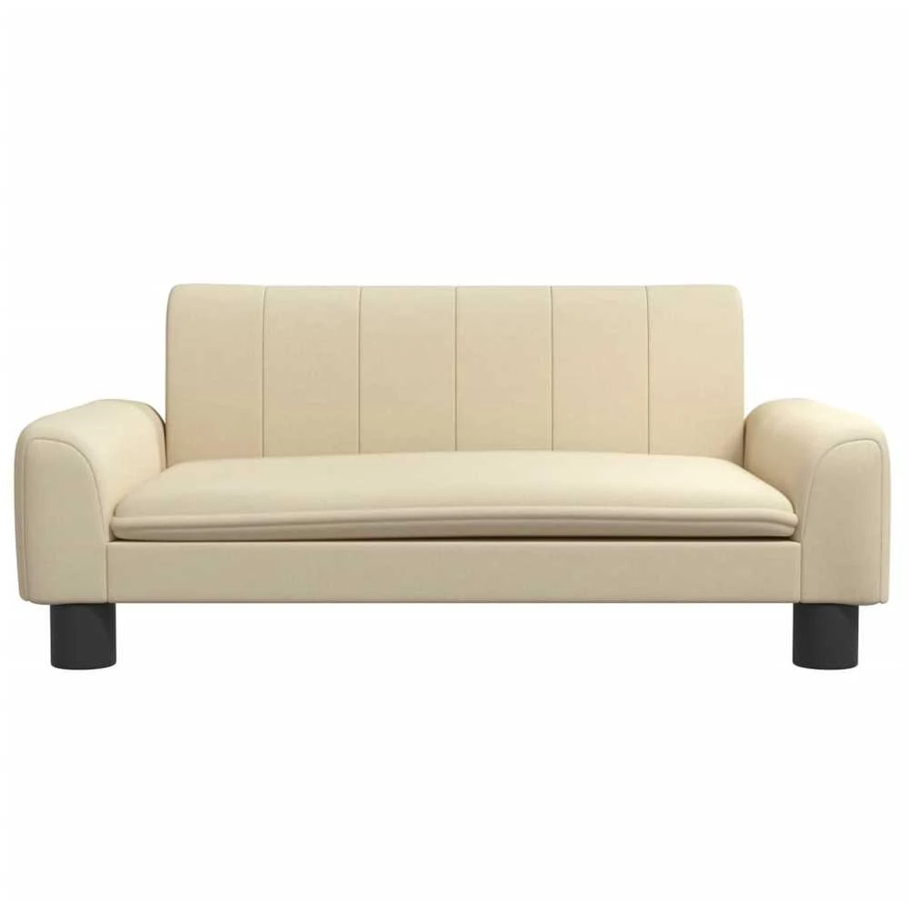Vaikiška sofa, kreminės spalvos, 70x45x30cm, audinys