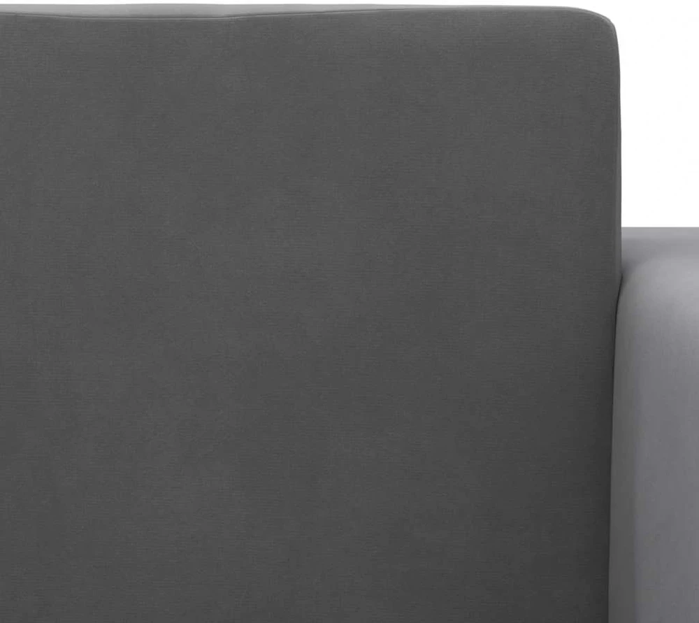 Vaikiška sofa-lova, antracito spalvos, minkštas pliušas