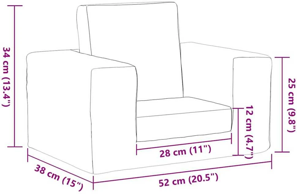 Vaikiška sofa-lova, mėlynos spalvos, minkštas pliušas