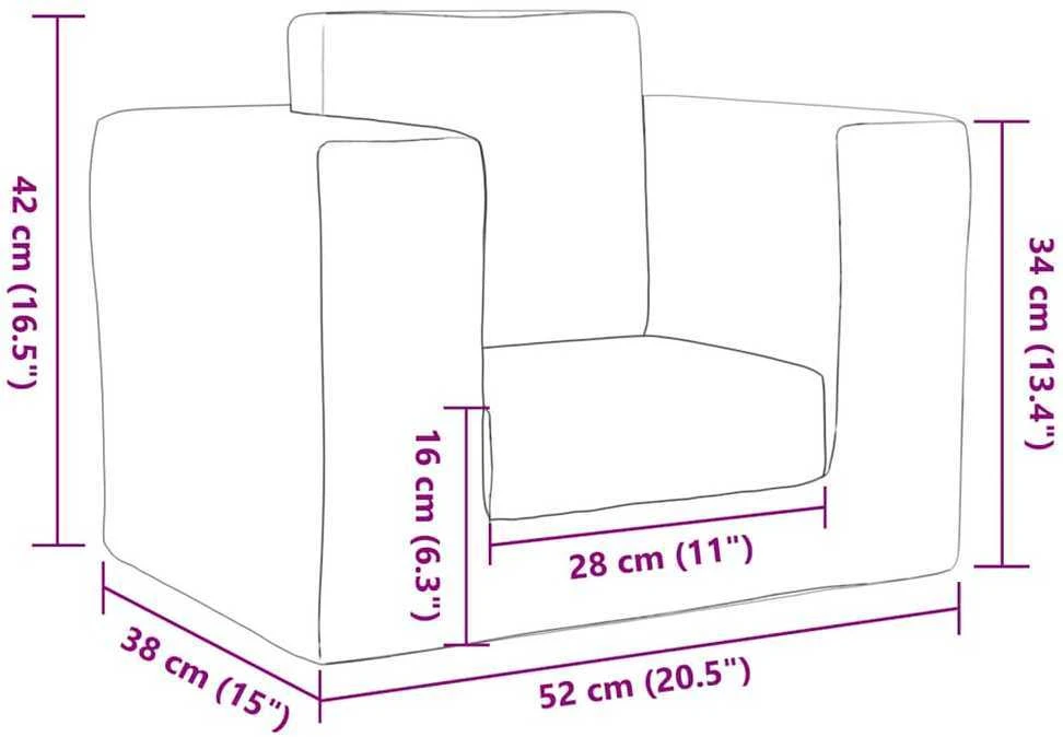 Vaikiška sofa-lova, mėlynos spalvos, minkštas pliušas