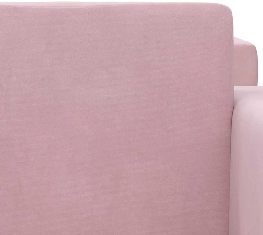 Vaikiška sofa-lova, rožinės spalvos, minkštas pliušas