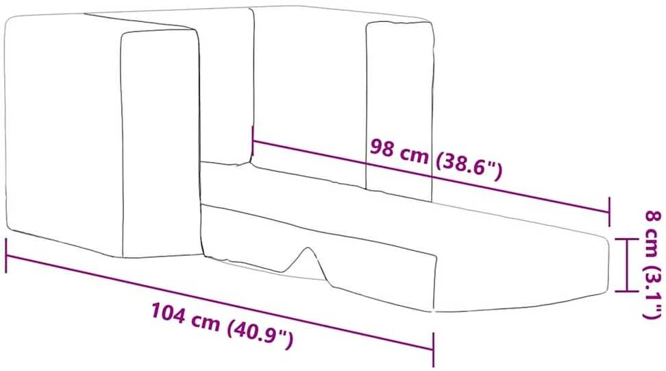 Vaikiška sofa-lova, rožinės spalvos, minkštas pliušas