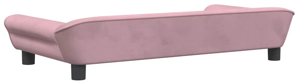 Vaikiška sofa, rožinės spalvos, 100x50x26cm, aksomas