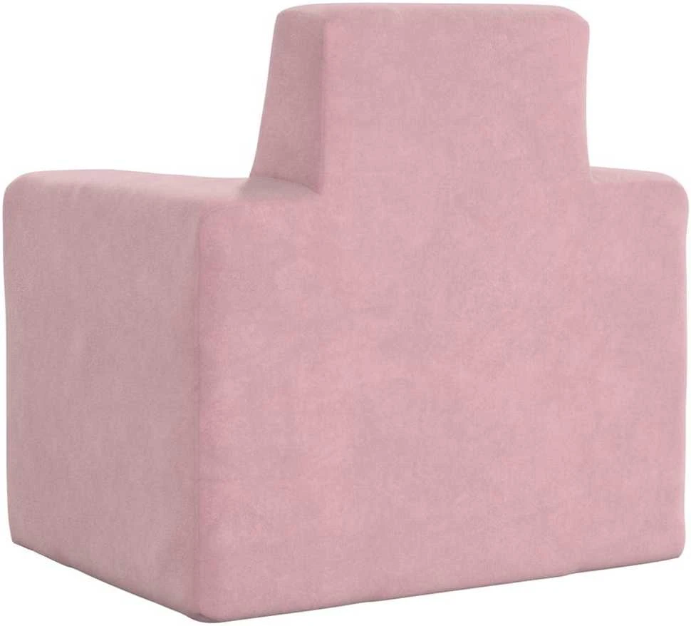 Vaikiška sofa, rožinės spalvos, minkštas pliušas