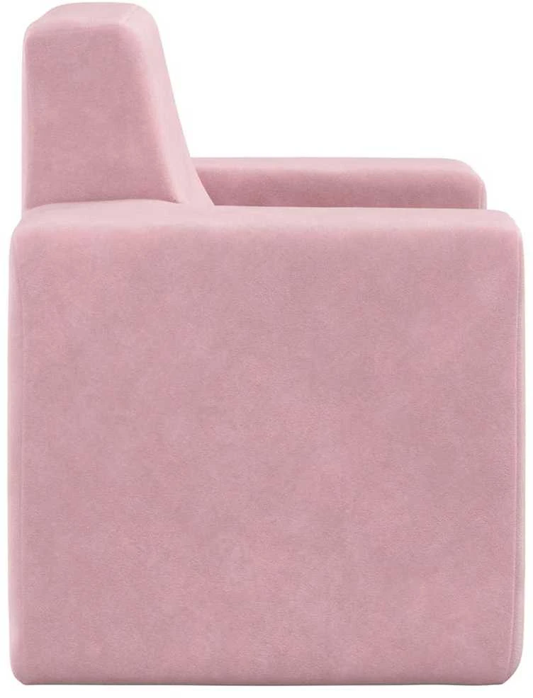 Vaikiška sofa, rožinės spalvos, minkštas pliušas