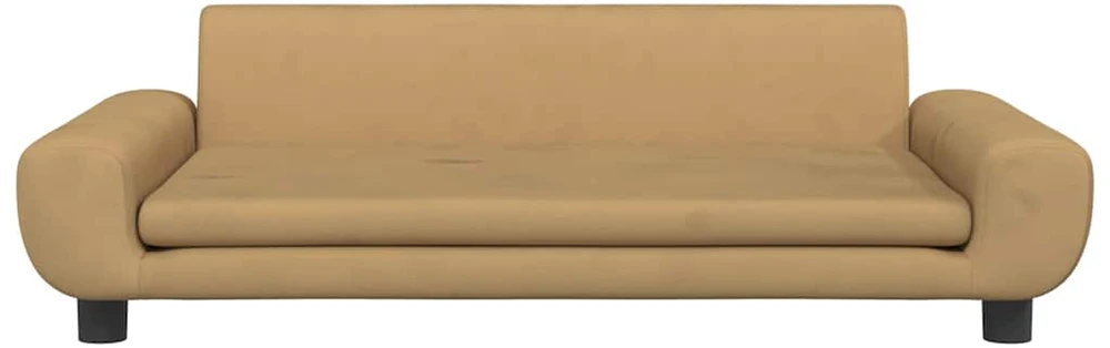 Vaikiška sofa, rudos spalvos, 100x54x33cm, aksomas