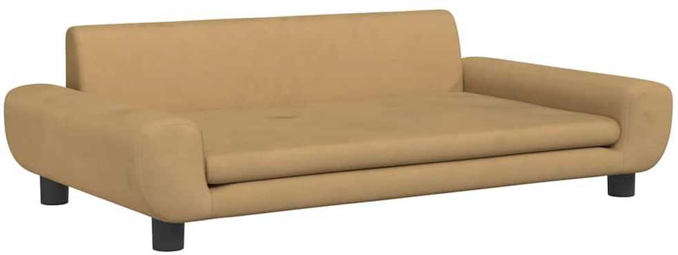 Vaikiška sofa, rudos spalvos, 100x54x33cm, aksomas