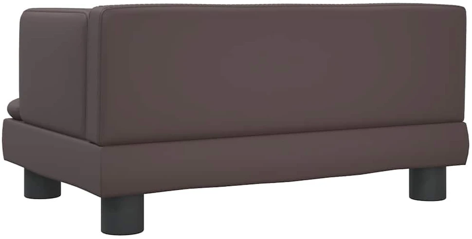 Vaikiška sofa, rudos spalvos, 60x40x30cm, dirbtinė oda